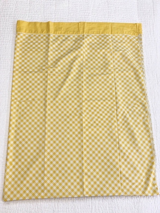 Dan River Other - 1970’s Vintage Gingham Dan River Yellow Gingham Cotton Sheet Full Flat Cottage
